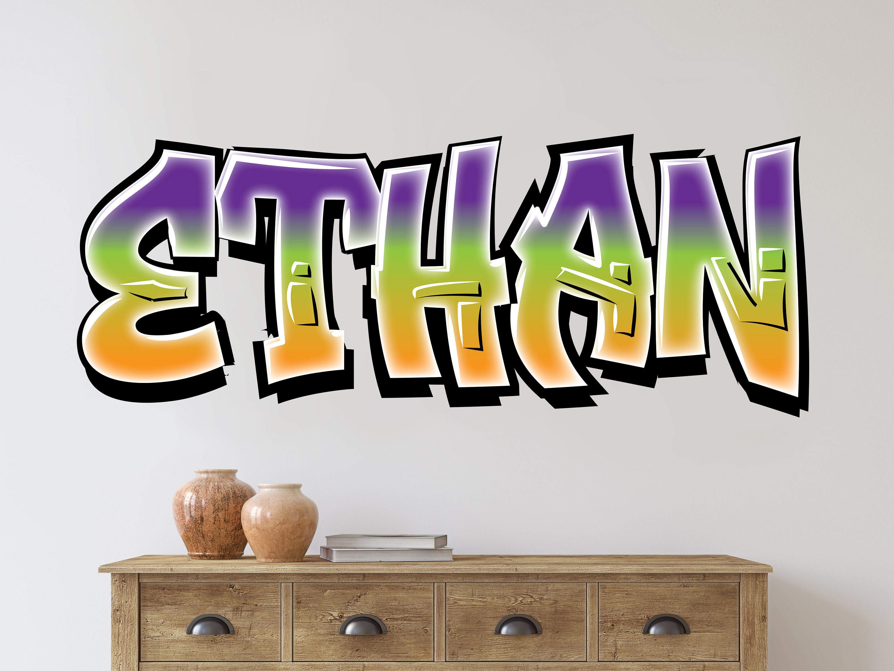 Graffiti Name Custom Wall Decal Large Graffiti Colorful Room - Etsy Canada Graffiti Name Custom Wall Decal Large Graffiti Colorful Room - Etsy Canada