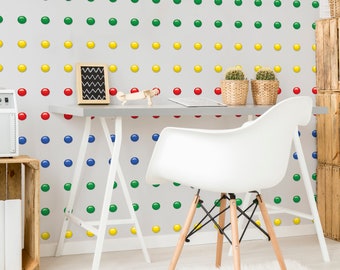 Candy Dots Wall Decals Rainbow Kids Room Decor Girls Playroom Nursery Wallpaper Sticker Wall Covering It's Sugar Factory Toddler Baby Teen