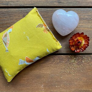 Dreamtime Hand-sewn Mugwort Rose & Lavender Dream Pillow: Night Flight OOAK