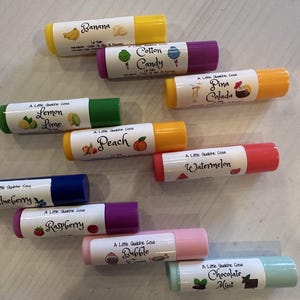 LIP BALMS - Lip Care; Lip Butter; Chapstick; Teacher Gift; Birthday Gift; Lip Moisturizer; Scented Lip Balm; Flavored Lip Balm