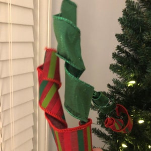 Handmade Christmas Tree Curly Picks/Tree Fillers/Ribbon curly picks/Christmas decorations