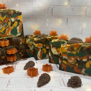 COMFORT & JOY - Cold Process Soap, Christmas Soap, Stocking Stuffer, Handmade Soap, Holiday Soap, Fun Soap, Gift for her, Teacher Gift