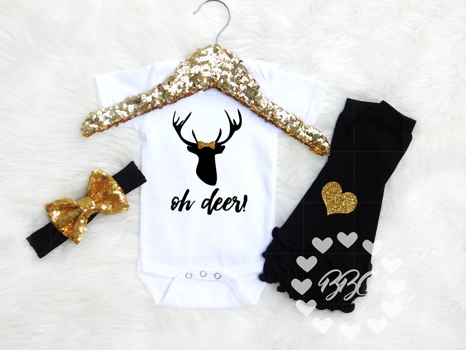 Baby Girl Clothes // oh Deer // Baby Girl Outfit Etsy