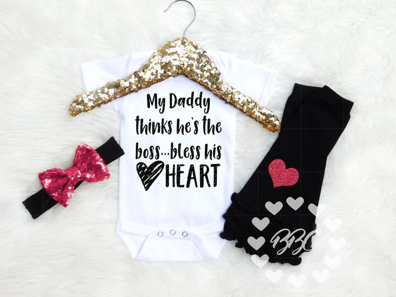 Baby Girl Clothing Daddy Daughter Funny Clothing Etsy