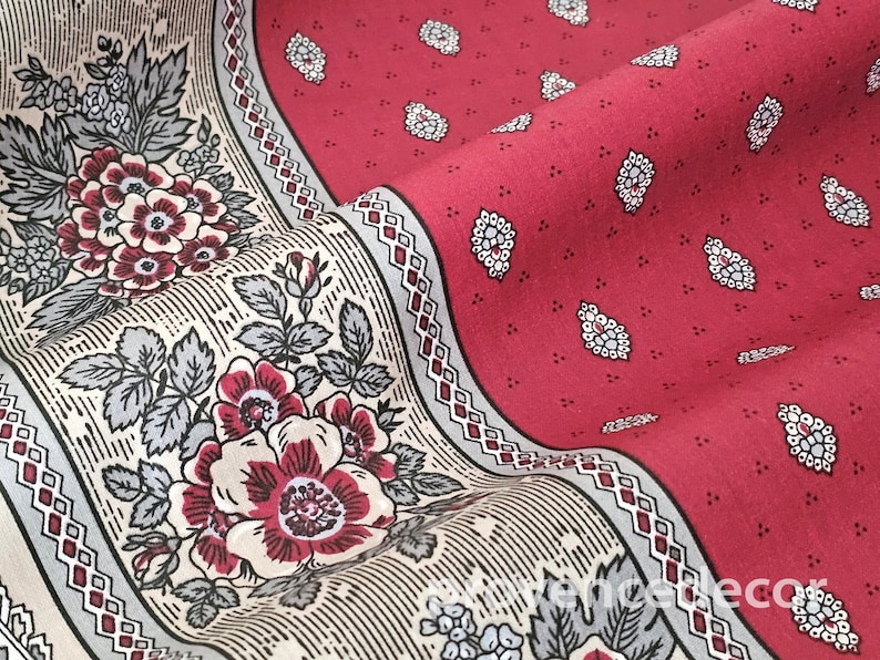ProvenceDecorUSA Bastide French Country Cotton Coated Tablecloth