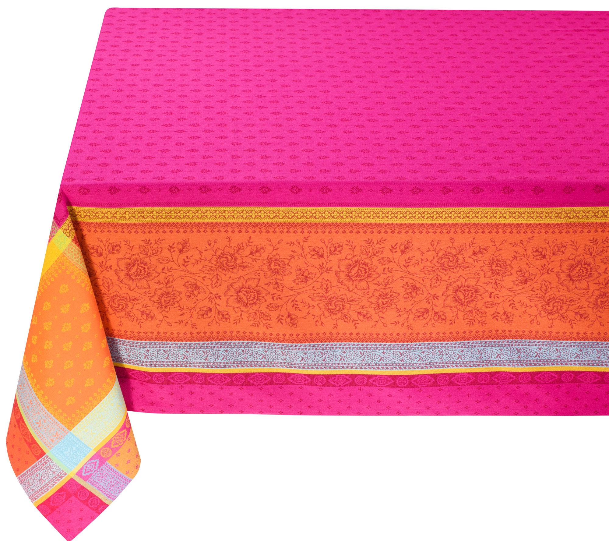 CAMELIA PINK Jacquard Woven Reversible Heavy Cotton Teflon Etsy