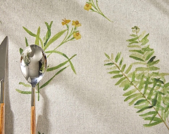 PROVENCE GARDEN LINEN Fabric by the Yard 60in wide Acrylic Coated French Oilcloth Wipeable Material Home Projects Dyi Arts Craft Material