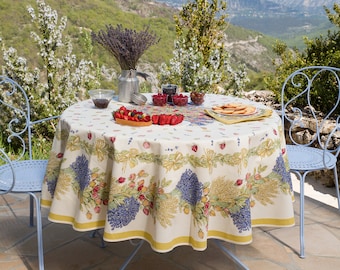 90 ROSES LAVENDER Round Table Cloths French Oil Cloth - Etsy