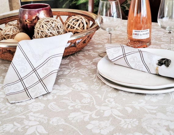 White 2024 cotton tablecloths