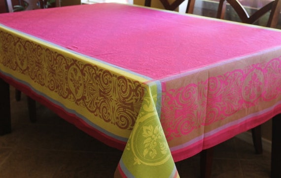 Renaissance Pink Jacquard Woven Teflon Cotton Coated Etsy