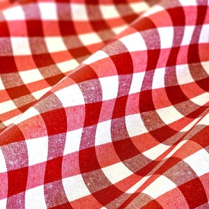 88in GINGHAM PARIS CAFE Round Tablecloth French Oilcloth Coated Wipeable Fabric Circular Tablecloth Christmas 4th July Party Home Decor Gift immagine 3