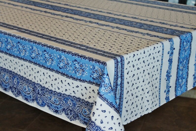 French Home Decor Table Decor Gifts French Provence Marat TRADITION WHITE Rectangle Cotton Tablecloth Matching Napkins Available