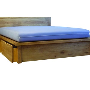 EDO  bed solod wood oak