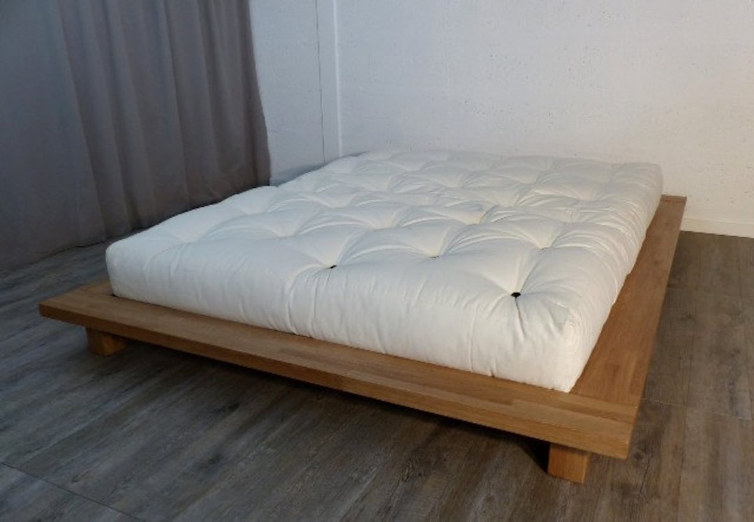 ZEN LUX Solid Wood Oak Bed - Etsy