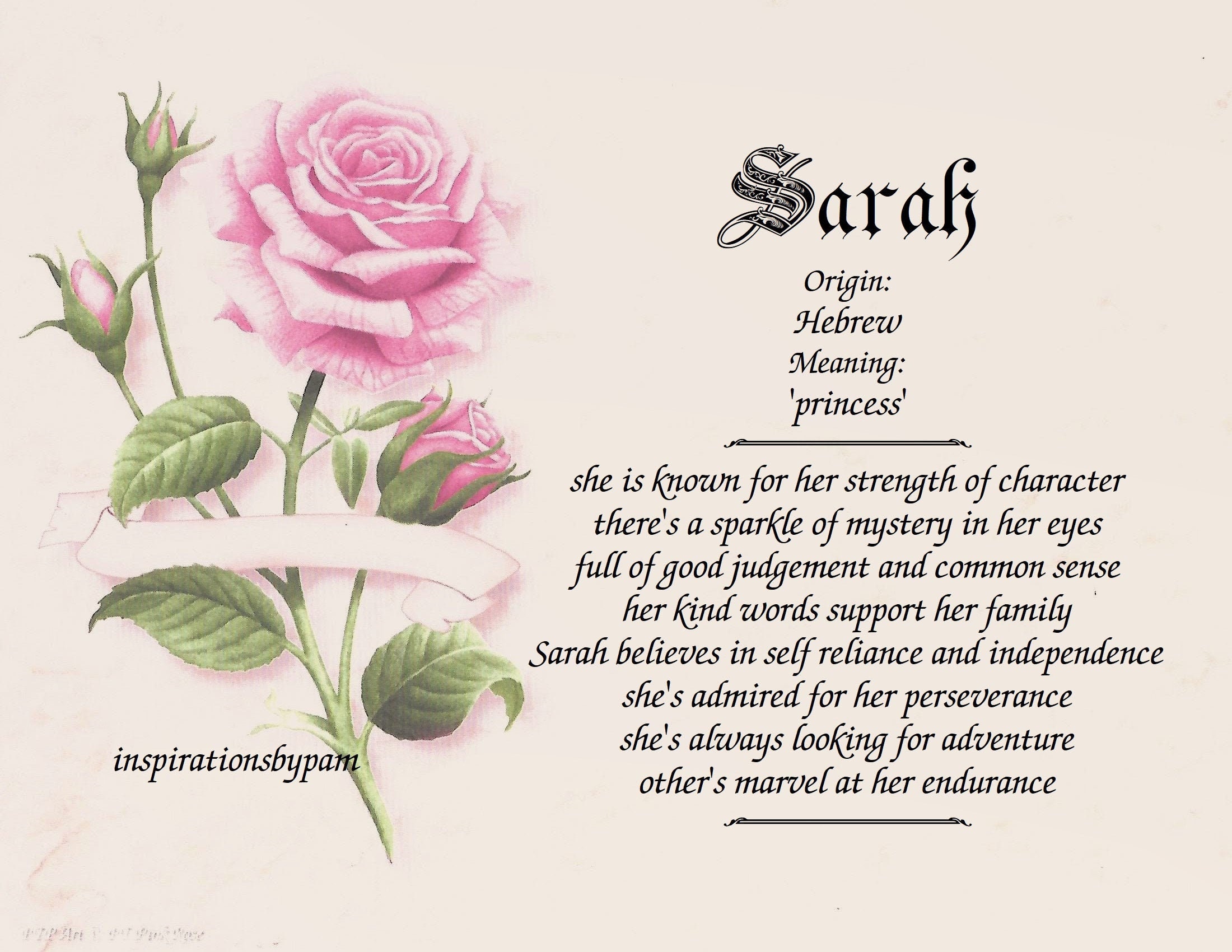 Meaning Name Sarah  