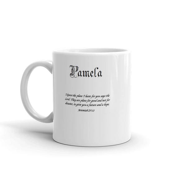 Nom personnalisé Pamela signifiant tasse de café-mug avec l
