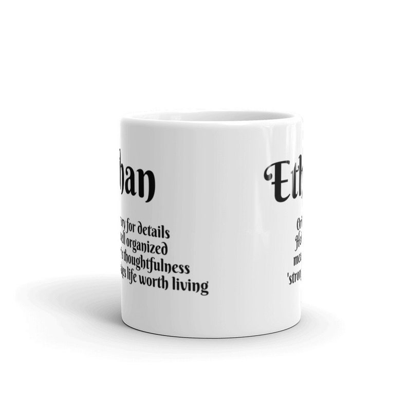 Nombre personalizado que significa 11 oz taza de café de Etsy
