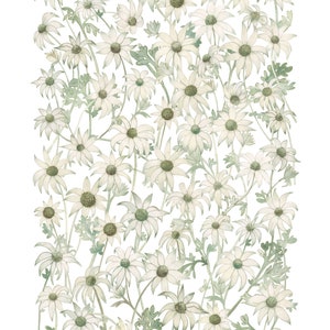 Flannel Flower Cotton Linen Tea Towel