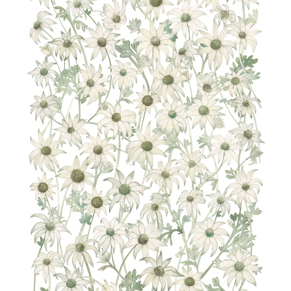 Flannel Flower Cotton Linen Tea Towel