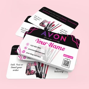 AVON Business Cards, Personalized Avon Business Card, Printable Avon Business Cards, Custom Business Cards, Avon Cards