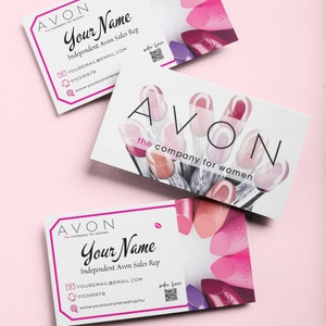 Cartões de visita AVON, cartões de visita personalizados Avon, cartões de visita Avon imprimíveis, cartões de visita personalizados, cartões Avon