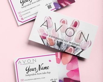 AVON Business Cards, Personalized Avon Business Card, Printable Avon Business Cards, Custom Business Cards, Avon Cards