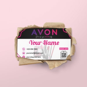 AVON Business Cards, Personalized Avon Business Card, Printable Avon Business Cards, Custom Business Cards, Avon Cards