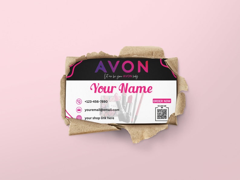 AVON Business Cards, Personalized Avon Business Card, Printable Avon Business Cards, Custom Business Cards, Avon Cards