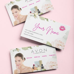 Biglietti da visita AVON, Biglietti da visita Avon personalizzati, Biglietti da visita Avon stampabili, Biglietti da visita personalizzati, Carte Avon