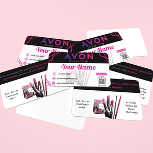 AVON Business Cards, Personalized Avon Business Card, Printable Avon Business Cards, Custom Business Cards, Avon Cards
