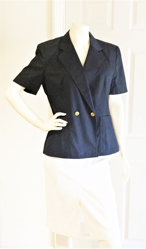 escada vintage dark navy Gem