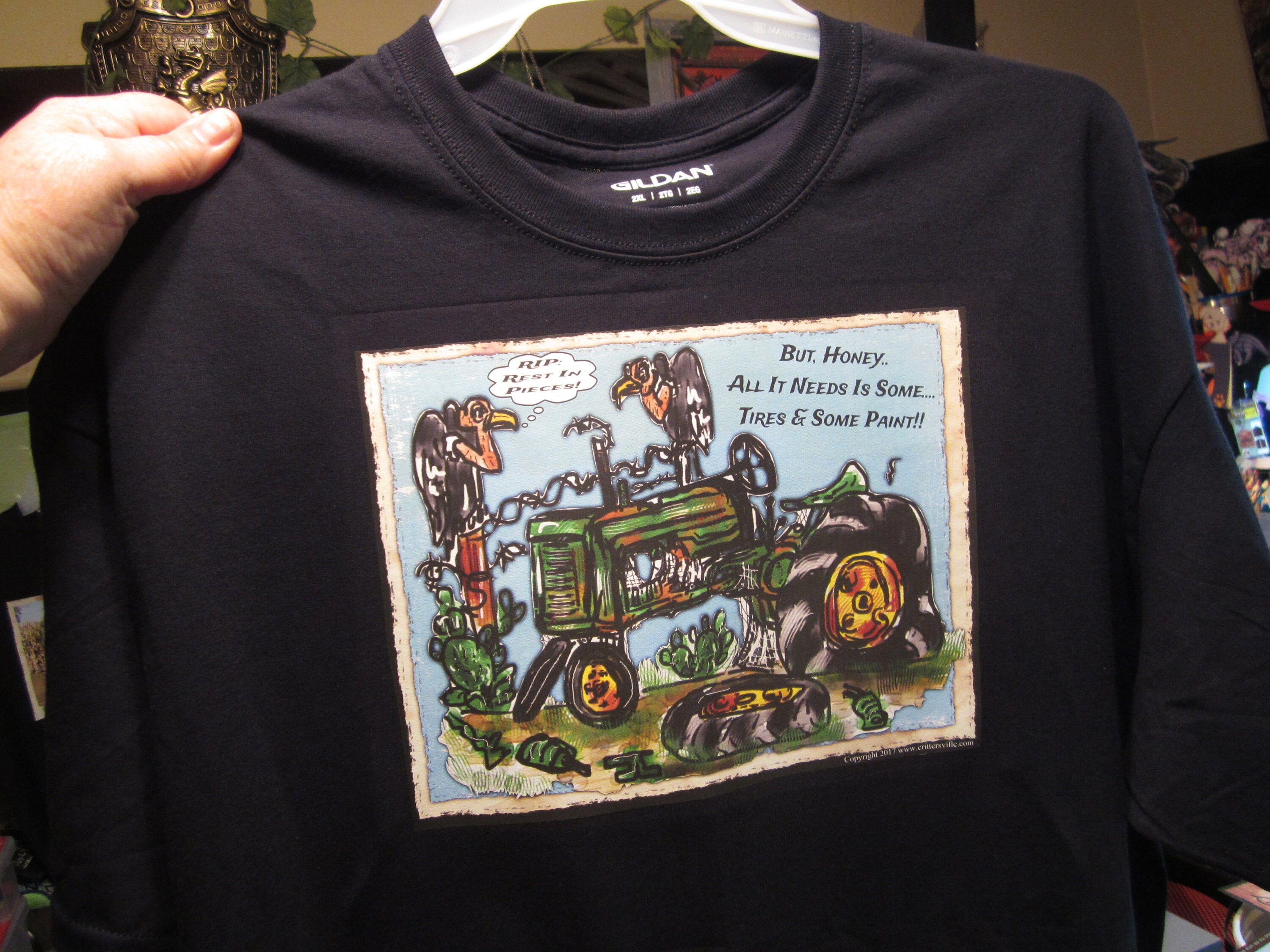 funny tractor t shirts