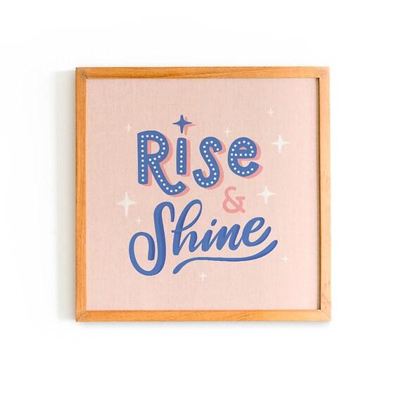 Rise and shine Motivational Print Quote Printable Etsy
