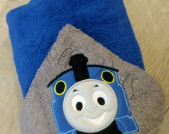 thomas the train hooded towel