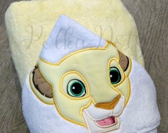 lion king hooded towel
