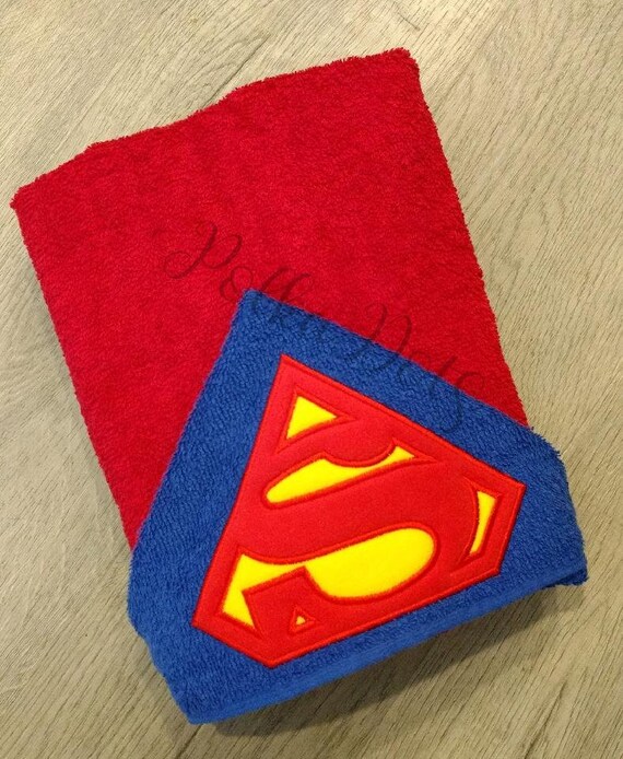 superman hooded towel