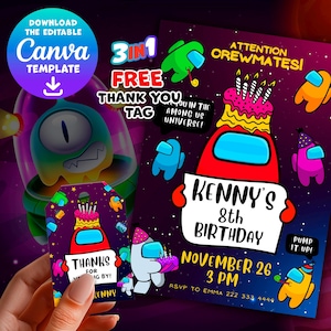 Space Adventure birthday invite, vibrant space adventure invitation, customizable digital template for fun party celebrations