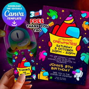 Space Adventure birthday invite, playful space theme party invitation, editable digital template perfect for any birthday celebration