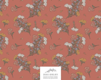 Art Nouveau Botanical Seamless Pattern, Pattern Swatch No.3, Vector Seamless Pattern, Vintage Floral Pattern, Floral Repeating Pattern