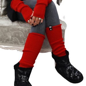 Thigh high legwarmers - Chunky leg warmer - Wool boot cuffs - Winter accessories - Yoga leg warmers - Dancing Leg Warmers- wool accessories
