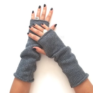 Fingerless gloves mittens Knit arm warmers Christmas gifts for mother Winter fall accessories Wrist warmers Winter knitted gloves image 7