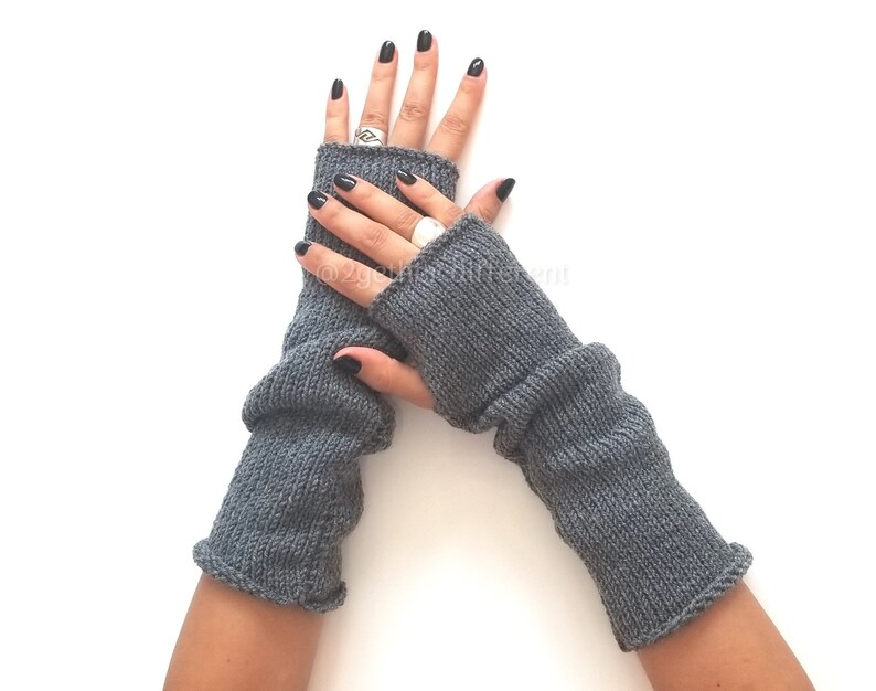 Fingerless gloves mittens Knit arm warmers Christmas gifts for mother Winter fall accessories Wrist warmers Winter knitted gloves image 7