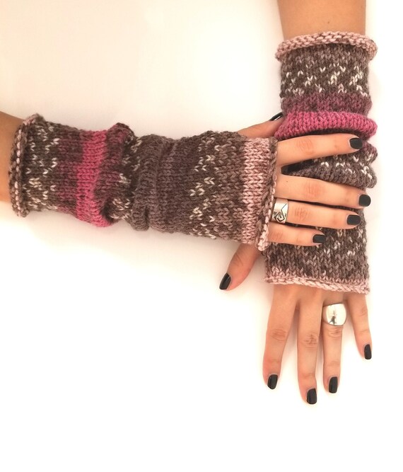 Wool wrist arm warmers Gift for girlfriend Fall fashion Etsy