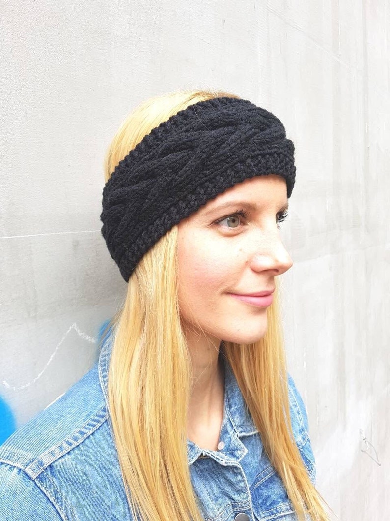 black winter headband