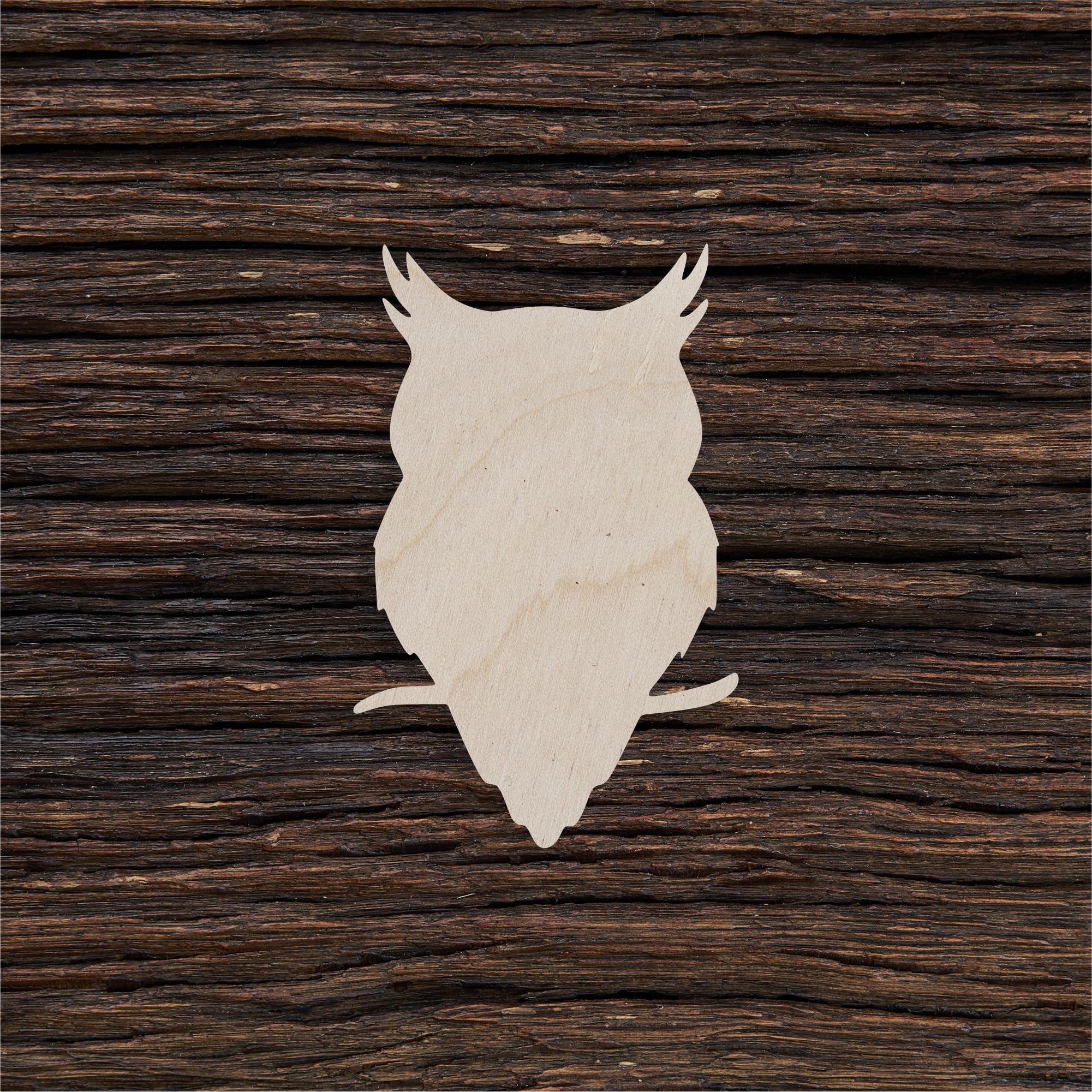 Wooden Wise Owl Shape For Crafts And Decoration - Laser Cut - Owls - Owl Pendant - Owl Decor - Old O