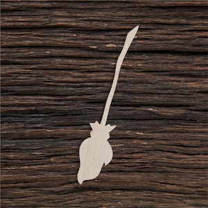 Wooden Witches Broom Shape For Crafts And Decoration - Laser Cut - Witches Broom - Witch - Broom - Halloween Broom