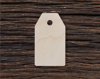 Holz-Geschenkanhänger-Form für Handwerk und Dekoration - Laser-Schnitt - Geschenkanhänger - Preisschilder - Blank Tag - Benutzerdefinierter Anhänger - Mehrere Größen -