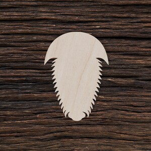 Wooden Trilobite for Crafts and Decorations - Trilobite Necklace - Trilobite Pendant - Trilobite Earrings