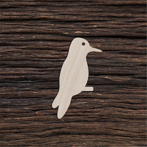 Holz Specht Form für Handwerk und Dekoration - Laser geschnitten - Specht - Specht Kunst - Spechte - Specht Ausschnitt