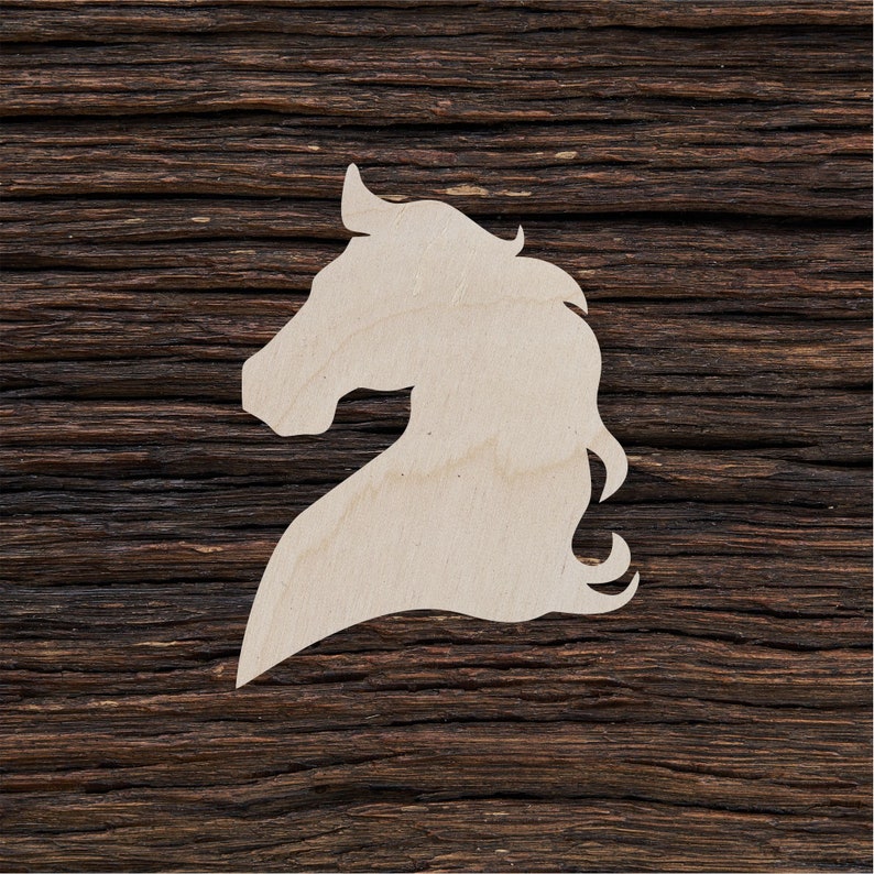 Wooden Horse Head Shape for Crafts and Decoration Laser Cut | Etsy